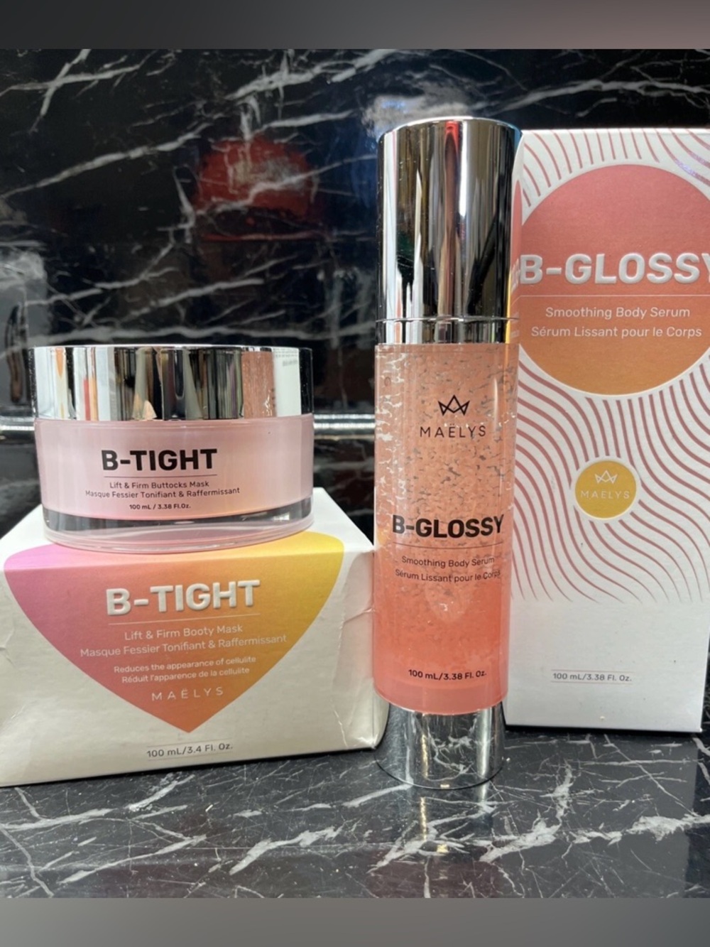 MAELYS B-Tight Lift & Firm Booty Mask + B-GLOSSY 3.38 NIB